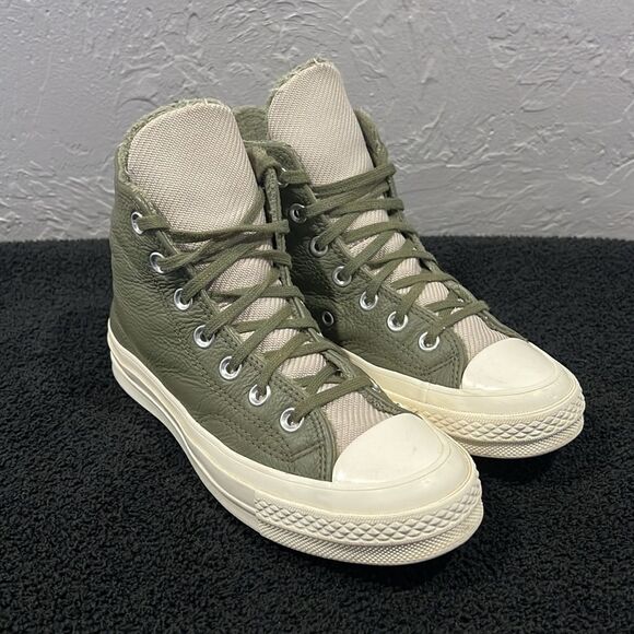 🔥 CONVERSE Army Green Chuck Taylor 70 Counter Climate Hi-Top Sneakers Women Sz - Picture 3 of 13
